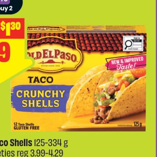 Old El Paso Taco Shells Selected Varieties