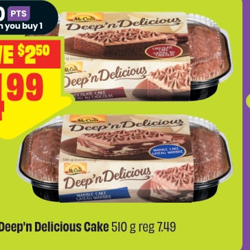 McCain Deep'n Delicious Cake