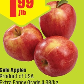 Gala Apples Product of USA Extra Fancy Grade