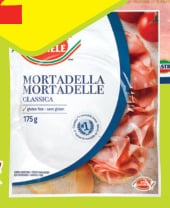 San Daniele Mortadella 175 g or Mastro Prosciutto Cotto 125 g
