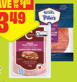Compliments Sliced Deli Meats 175 g or Piller's Deli Meats 125 g Selected Varieties
