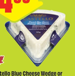 Castello Blue Cheese Wedge or Gorgonzola 125 g
