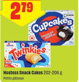 Hostess Snack Cakes 202-206 g