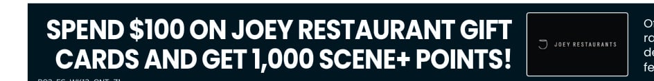 Joey Restaurant Gift Cards