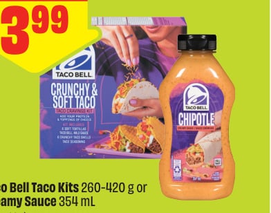 Taco Bell Taco Kits or Creamy Sauce