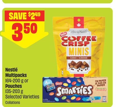 Nestlé Multipacks or Pouches Selected Varieties