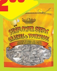David Roberts In-Shell Sunflower Seeds or Bar Mix