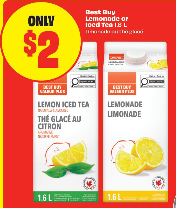 Best Buy Lemonade or Iced Tea