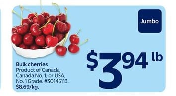 Bulk cherries