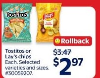 Tostitos or Lay's chips