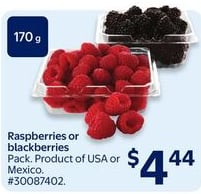 Raspberries or blackberries