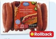 Great Value smoked sausages