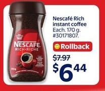 Nescafé Rich instant coffee