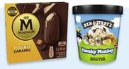 Ben & Jerry's ice cream tubs or Magnum frozen novelties