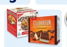 Chipwich or Leclerc Celebration ice cream sandwiches