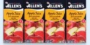 Allen's apple juice boxes