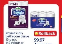Royale 2-ply bathroom tissue