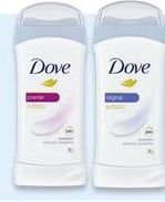 Dove deodorant or antiperspirant