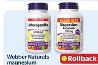 Webber Naturals magnesium bisglycinate or ashwagandha