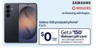 Samsung Galaxy S26 postpaid phone