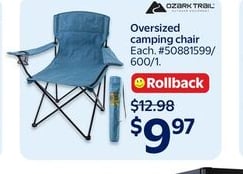 Ozark Trail oversized camping chair