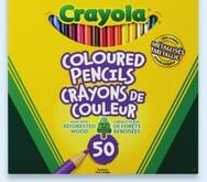 Crayola coloured pencils 50-pack
