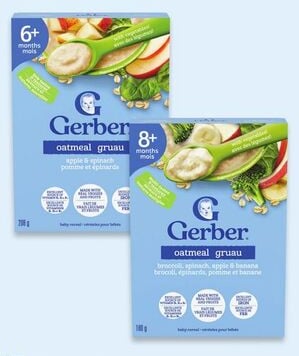 Gerber oatmeal