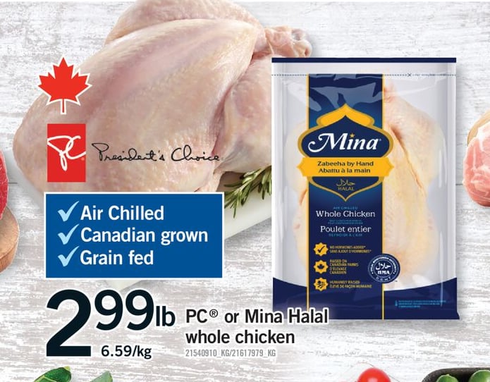PC® OR MINA HALAL WHOLE CHICKEN