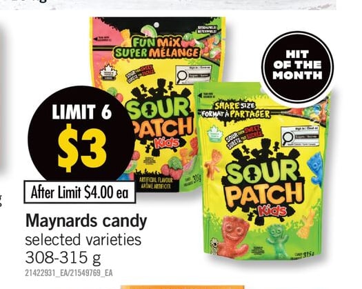 MAYNARDS CANDY, 308-315 G