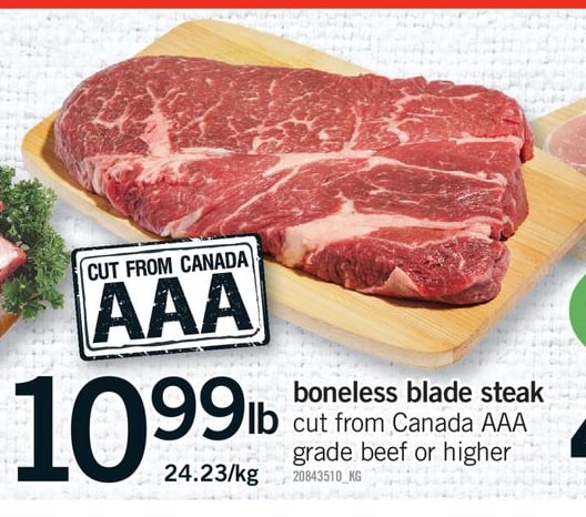 BONELESS BLADE STEAK