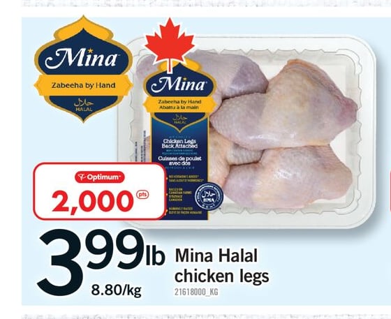 MINA HALAL CHICKEN LEGS
