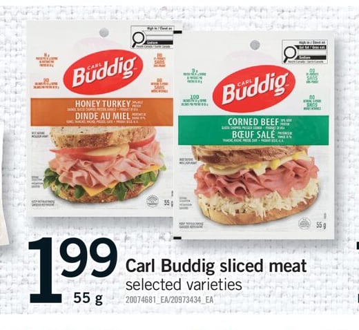 CARL BUDDIG SLICED MEAT, 55 G
