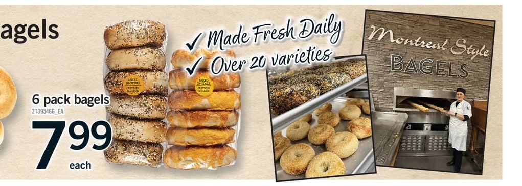 6 PACK BAGELS
