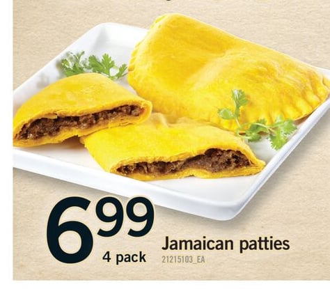 JAMAICAN PATTIES, 4 PACK