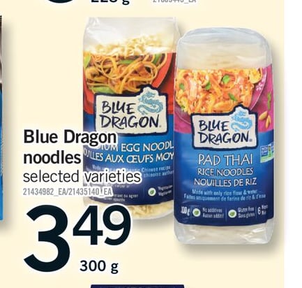 BLUE DRAGON NOODLES, 300 g