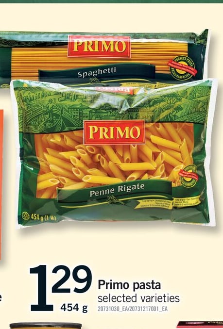 PRIMO PASTA, 454 G