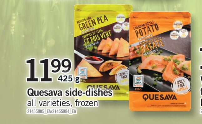 QUESAVA SIDE-DISHES, 425 g