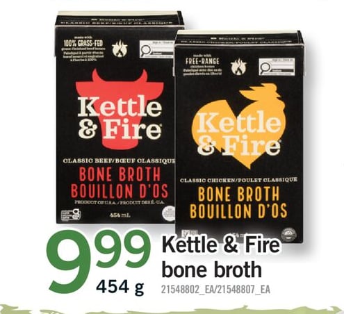 KETTLE & FIRE BONE BROTH, 454 g