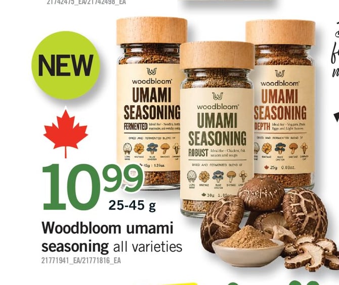 WOODBLOOM UMAMI SEASONING, 25-45 G