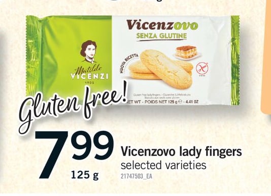 VICENZOVO LADY FINGERS, 125 G