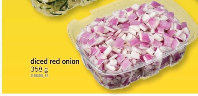 DICED RED ONION, 358 G