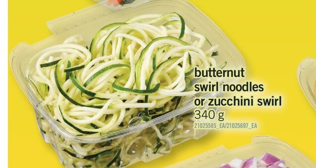 BUTTERNUT SWIRL NOODLES OR ZUCCHINI SWIRL, 340 g