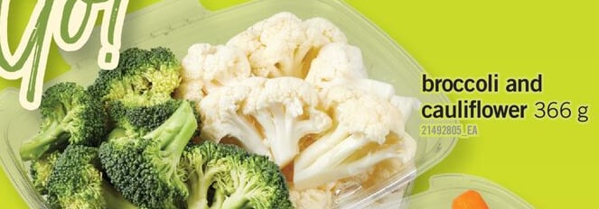 BROCCOLI AND CAULIFLOWER, 366 g