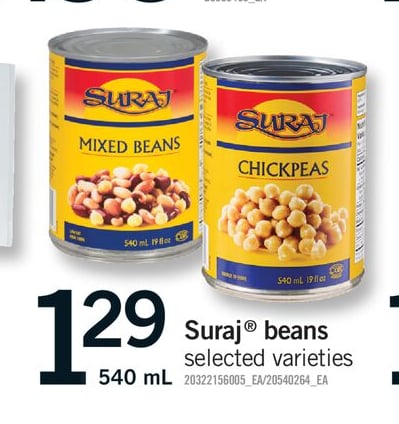 SURAJ® BEANS, 540 ML
