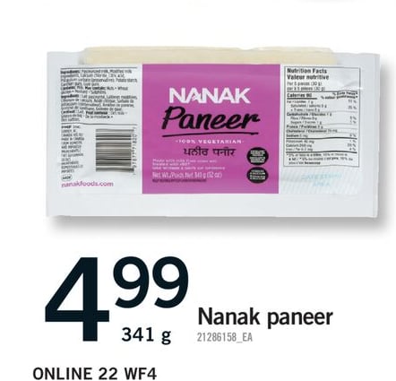 NANAK PANEER, 341 G