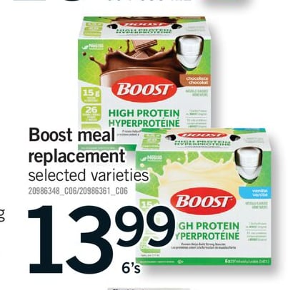 BOOST MEAL REPLACEMENT, 6'S