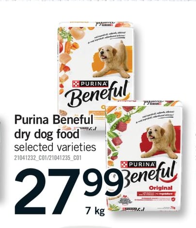 PURINA BENEFUL DRY DOG FOOD, 7 KG