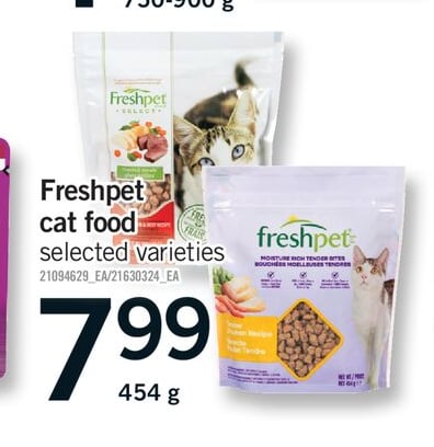 FRESHPET CAT FOOD, 454 g