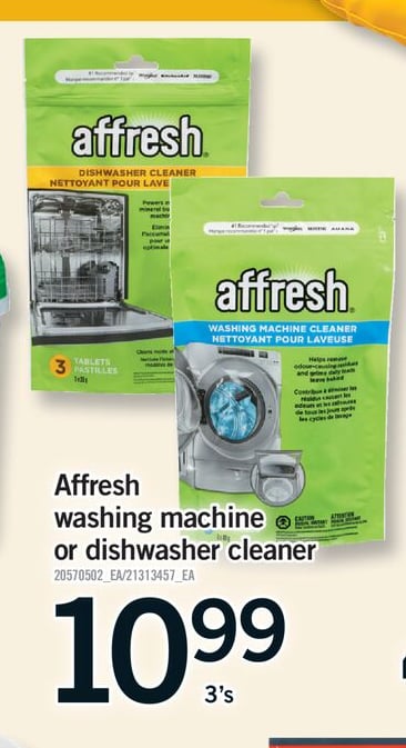AFFRESH WASHING MACHINE OR DISHWASHER CLEANER, 3'S