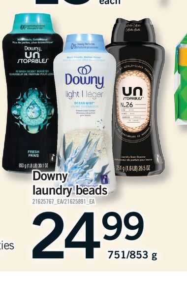 DOWNY LAUNDRY BEADS, 751/853 G